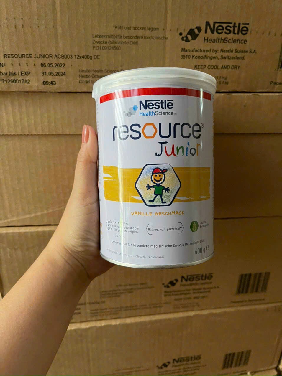 Sữa béo tăng cân Đức Nestle Resource Junior - 400g (1-10 tuổi)